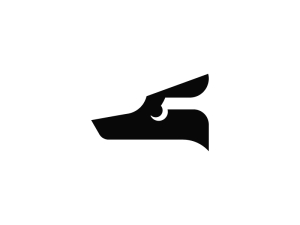 Minimalistisches G Wolf-logo