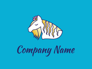 Schönes Weißes Pferd-logo