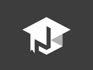 Letter N Graduation Logo