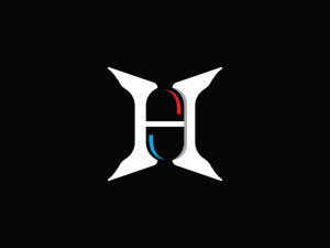 文字hのカプセルロゴ