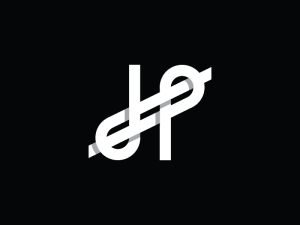 文字 H または Dp または Dhp のロゴ