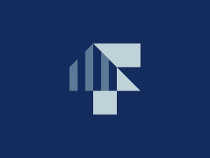 Geometric F House Logo