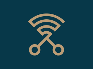Logotipo De Tijeras Wifi