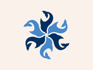 Logo Du Cercle De Poissons
