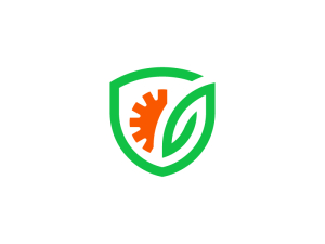 Reparar El Logotipo De La Marca Del Escudo De La Hoja
