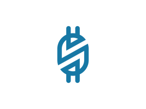 Letter Sn Plug Logo