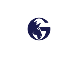 Logotipo De Unicornio Con La Letra G