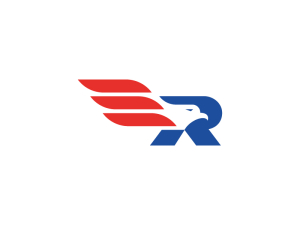 Letter R Eagle Logo