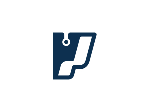 Einfaches Technologie-logo Mit Dem Buchstaben P