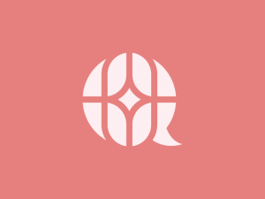 Elegantes Blumenlogo Mit Dem Buchstaben Q