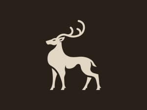 Minimalistisches Hirsch- Oder Cooles Hirsch-logo