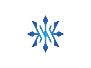 エレガントなトライデント文字xロゴ