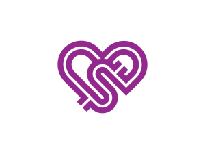 Logo Moderne Love Dollar Money