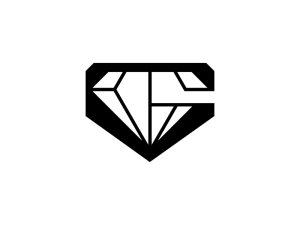 G Diamond Luxus-buchstabenzeichen-monogramm