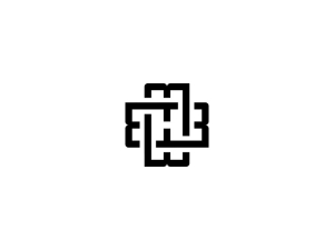 Logotipo Del Monograma Mh
