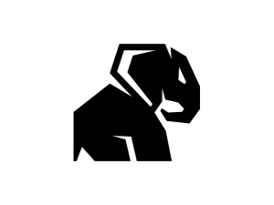 Geometrisches Modernes Elefantenlogo