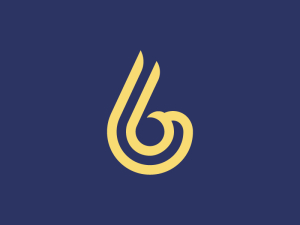 شعار النسر الفاخر رقم ستة أو حرف B