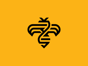 Logo De L'hélice D'adn De L'abeille