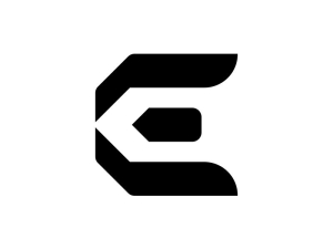 Logotipo Geométrico De La Letra E