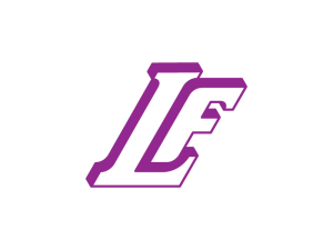 شعار الطباعة الحرف Lf الحرف الأول Fl