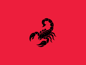 Schwarzes Skorpion-logo