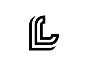 Einfaches L-buchstaben-markenlogo