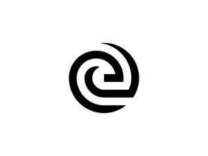 Spirallogo Mit Dem Buchstaben E