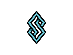 Abstraktes Logo Mit Dem Buchstaben S