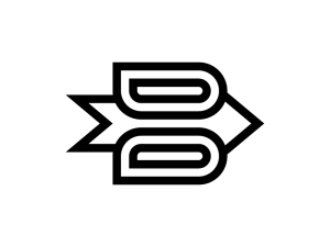 Lettre B Du Logo De La Flèche