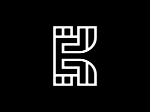 Letter Ke Initial Ek Monogram Logo