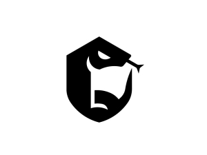 Logotipo Del Escudo De Serpiente