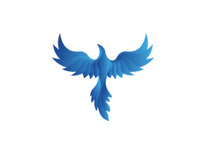 Logo Du Phénix Bleu Logo De L'oiseau