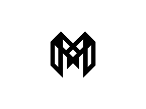 Buchstabe M Schleifenlogo
