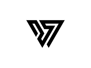 V-buchstabe Emblem Initialen Logo
