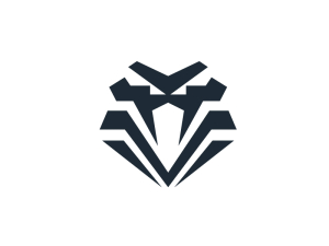 Logo Mit Dem Buchstaben V Und Der Vipernschlange