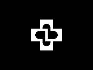 Medical Sign Plus Mit Herzförmigem Logo