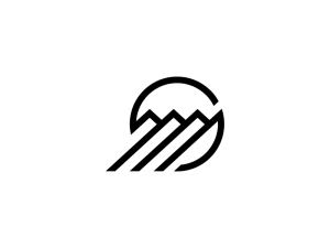 Logo „berg Mit Den Buchstaben S Oder M“