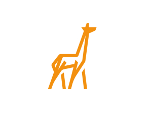 Einfaches Giraffenlogo