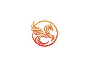 Elegantes Pferde-logo