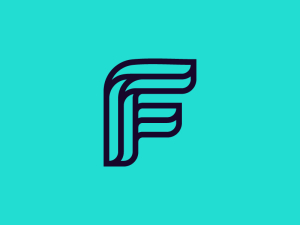 Minimalistisches Logo Mit Dem Buchstaben F
