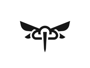 Logotipo De La Libélula De La Nube