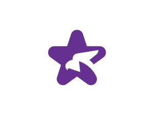 Einfaches Logo Mit Adlerkopf Und Stern