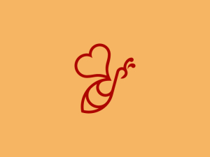 Minimalistisches Logo Der Unlimited Love Bee 