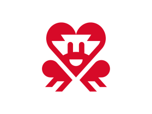 Logotipo De Corazón De Cangrejo