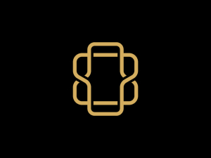 Luxus-logo Mit O-buchstabenknoten
