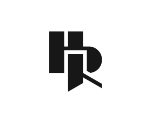 Buchstabe Hr Oder Rh Logo