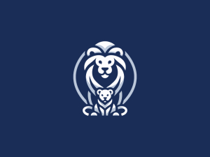 Löwe Mit Jungem Logo