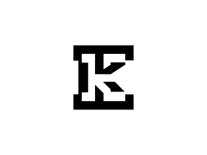 Einzigartiges Logo Mit Dem Buchstaben Kk