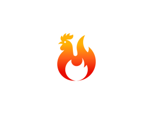 Chicken And Fire Logo