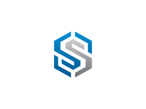 Sechseck-logo Mit Buchstabe S